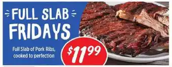 Rouses Full Slab Fridays offer