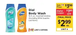 ShopRite Dial Body Wash offer