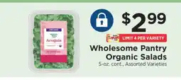 ShopRite Wholesome Pantry Organic Salads offer