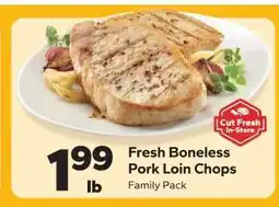 Save a Lot Fresh Boneless Pork Loin Chops offer