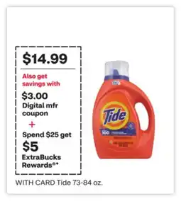 CVS Tide 73-84 oz offer