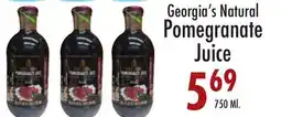 Garden Fresh Market Georgia's Natural Pomegranate Juice offer