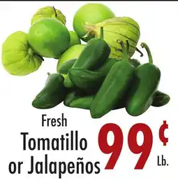 Garden Fresh Market Fresh Tomatillo or Jalapeños offer