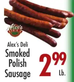 Garden Fresh Market Alex's Deli Smoked Polish Sausage offer