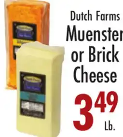 Garden Fresh Market Dutch Farms Muenster or Brick Cheese offer