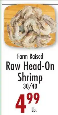 Garden Fresh Market Farm Raised Raw Head-On Shrimp offer