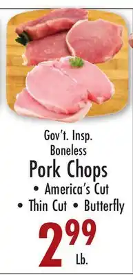 Garden Fresh Market Gov't Insp. Boneless Pork Chops offer