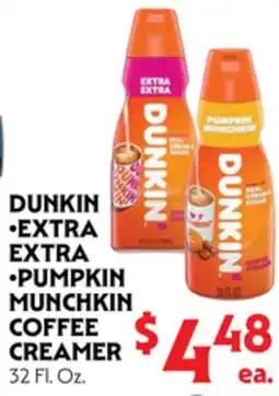 La Chiquita Food Market DUNKIN •EXTRA •EXTRA EXTRA •PUMPKIN MUNCHKIN COFFEE CREAMER offer
