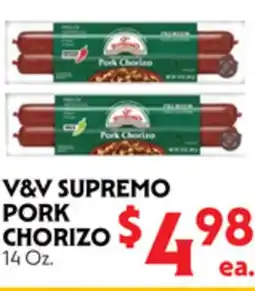 La Chiquita Food Market V&V SUPREMO PORK CHORIZO offer