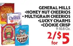 La Chiquita Food Market GENERAL MILLS •HONEY NUT CHEERIOS •MULTIGRAIN CHEERIOS •LUCKY CHARMS •COOKIE CRISP offer