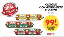 La Chiquita Food Market CACIQUE SOY PORK BEEF CHORIZO offer