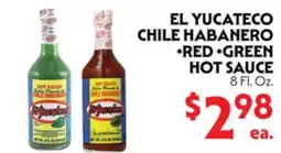 La Chiquita Food Market EL YUCATECO CHILE HABANERO • RED • GREEN HOT SAUCE offer