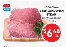 La Chiquita Food Market USDA Choice BEEF SANDWICH STEAK offer
