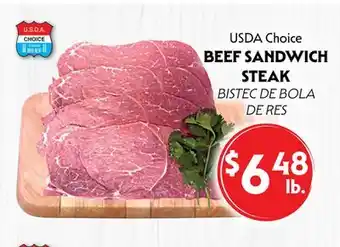 La Chiquita Food Market USDA Choice BEEF SANDWICH STEAK offer