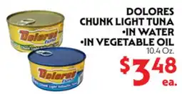 La Chiquita Food Market DOLORES CHUNK LIGHT TUNA offer