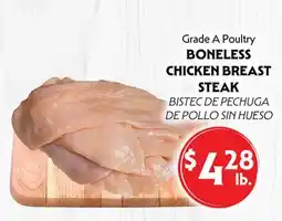 La Chiquita Food Market BONELESS CHICKEN BREAST STEAK offer