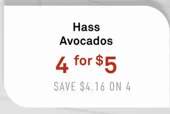 Standard Market Hass Avocados offer
