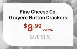 Standard Market Fine Cheese Co. Gruyere Button Crackers offer