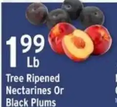 Brookshire's Tree Ripened Nectarines Or Black Plums offer