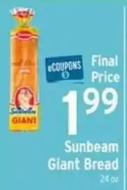Brookshire's Sunbeam Giant Bread offer