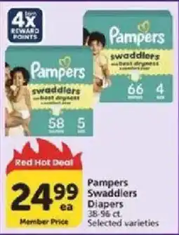 Vons Pampers Swaddlers Diapers offer
