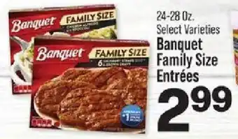 IGA Banquet Family Size Entrées offer