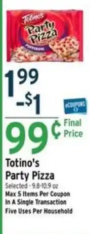 Brookshire's Totino's Party Pizza offer