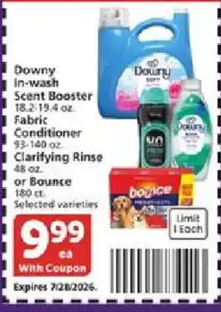Vons Downy In-wash Scent Booster offer