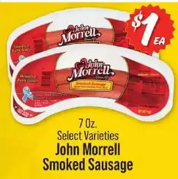 IGA John Morrell Smoked Sausage offer
