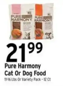 Brookshire's Pure Harmony Cat Or Dog Food offer