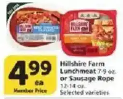 Vons Hillshire Farm Lunchmeat or Sausage Rope offer