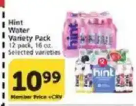 Vons Hint Water Variety Pack offer