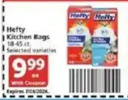 Vons Hefty kitchen bags offer