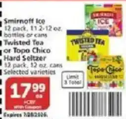 Vons Smirnoff Ice offer