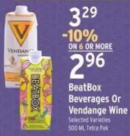 Brookshire's BeatBox Beverages Or Vendange Wine offer