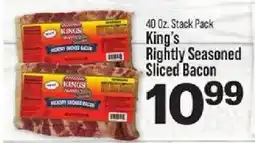 IGA King's Rightly Seasoned Sliced Bacon offer