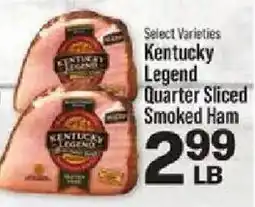 IGA Kentucky legend quarter sliced smoked ham offer