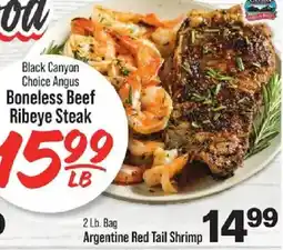 IGA Black Canyon Choice Angus Boneless Beef Ribeye Steak offer