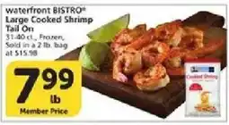 Vons Waterfront Bistro large cooked shrimp tail on offer