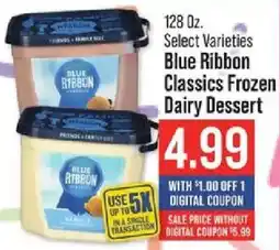 IGA Blue Ribbon Classics Frozen Dairy Dessert offer
