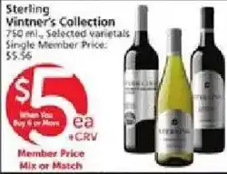 Vons Sterling Vintner's Collection offer