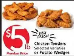 Vons Chicken Tenders or Potato Wedges offer