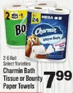 IGA Charmin Bath Tissue or Bounty Paper Towels offer