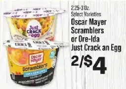 IGA Oscar Mayer Scramblers or Ore-Ida Just Crack an Egg offer