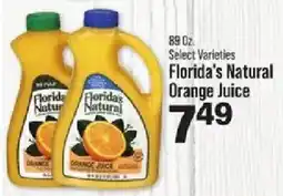 IGA Florida's Natural Orange Juice offer