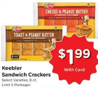 Kroger Keebler Sandwich Crackers offer