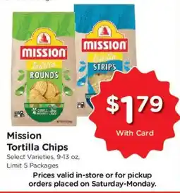 Kroger Mission Tortilla Chips offer