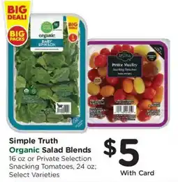 Kroger Simple Truth Organic Salad Blends offer