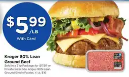 Kroger Kroger ground beef offer