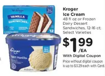 Kroger Kroger ice cream offer